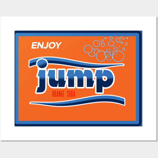 Jump Orange Soda Wall Art by Bt519
